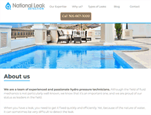 Tablet Screenshot of nationalleakdetection.com